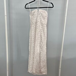 Aeropostale Strapless White Floral Dress